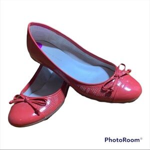 Etienne Aigner salmon colored cap toe ballet flats